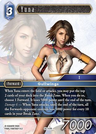 Yuna (26-117R) - Gunslinger in the Abyss Foil