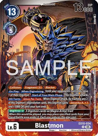 Blastmon (EX10-034) - Sinister Order Foil