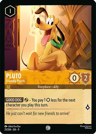 Pluto - Friendly Pooch (21/204) - Fabled Cold Foil