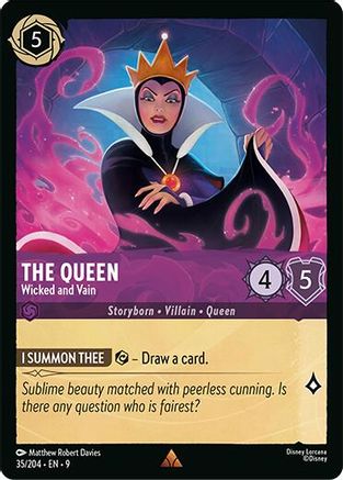 The Queen - Wicked and Vain (35/204) - Fabled Cold Foil