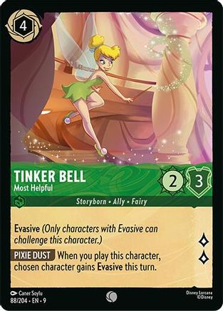 Tinker Bell - Most Helpful (88/204) - Fabled Cold Foil