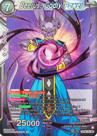Beerus, Godly Power (PRISMATIC CLASH) Foil