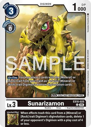 Sunarizamon (EX10-025) - Sinister Order