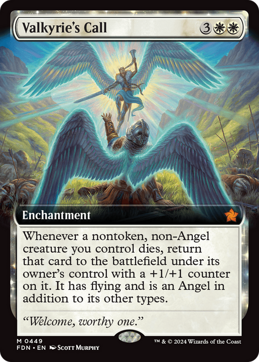 Valkyrie's Call (FDN-449) - Foundations: (enchantment, Extended Art)