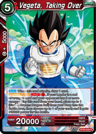 Vegeta, Taking Over (PRISMATIC CLASH) Foil