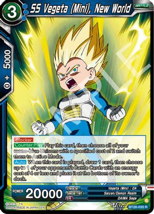 SS Vegeta (Mini), New World (PRISMATIC CLASH) Foil