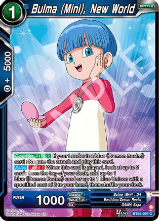 Bulma (Mini), New World (PRISMATIC CLASH) Foil