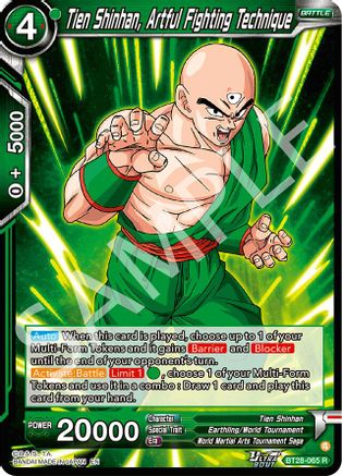 Tien Shinhan, Artful Fighting Technique (PRISMATIC CLASH)