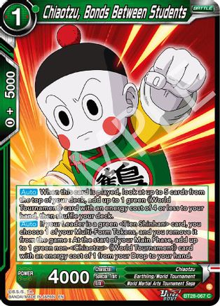 Chiaotzu, Bonds Between Students (PRISMATIC CLASH)