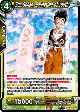 Son Gohan, Springtime of Youth (PRISMATIC CLASH) Foil