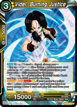 Videl, Burning Justice (PRISMATIC CLASH) Foil
