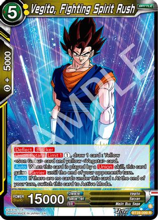 Vegito, Fighting Spirit Rush (PRISMATIC CLASH) Foil