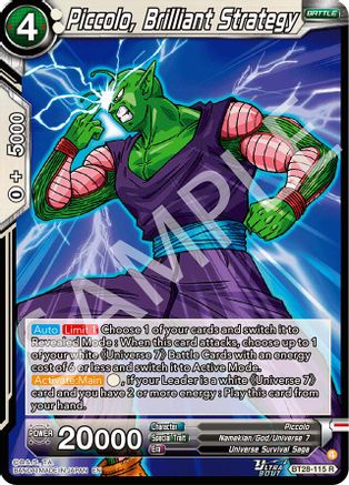 Piccolo, Brilliant Strategy (PRISMATIC CLASH) Foil