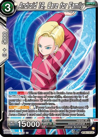 Android 18, Care for Family (PRISMATIC CLASH) Foil