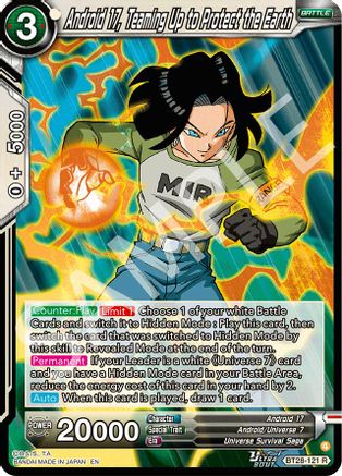 Android 17, Teaming Up to Protect the Earth (PRISMATIC CLASH) Foil