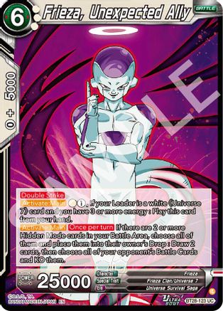 Frieza, Unexpected Ally (PRISMATIC CLASH) Foil