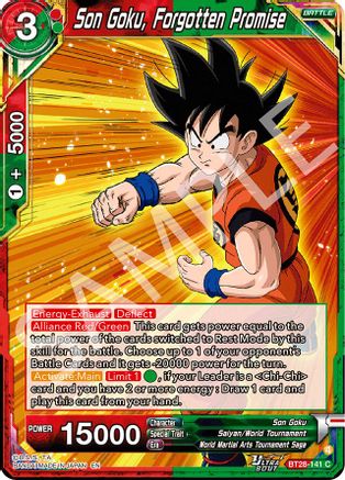 Son Goku, Forgotten Promise (PRISMATIC CLASH) Foil
