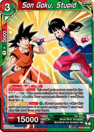 Son Goku, Stupid (PRISMATIC CLASH) Foil