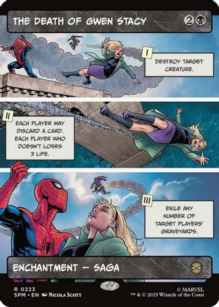 The Death of Gwen Stacy (Borderless) (SPM-223) - Marvel's Spider-Man Foil