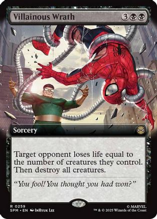 Villainous Wrath (Extended Art) (SPM-259) - Marvel's Spider-Man Foil