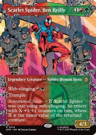 Scarlet Spider, Ben Reilly (Borderless) (SPM-214) - Marvel's Spider-Man