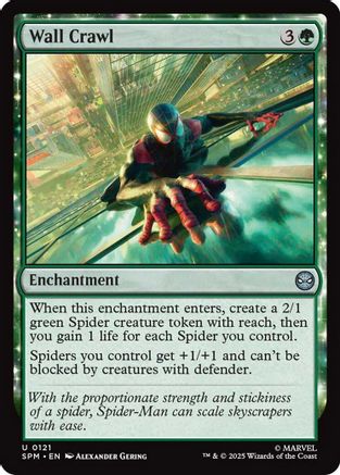 Wall Crawl (SPM-121) - Marvel's Spider-Man Foil