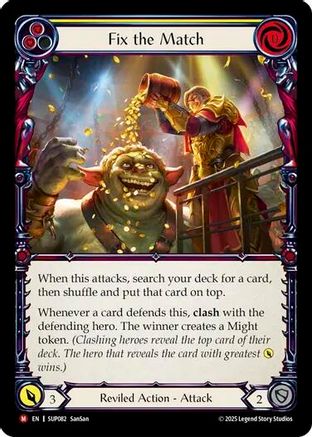 Fix the Match (SUP082) - Super Slam Rainbow Foil