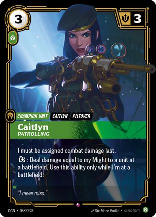 Caitlyn - Patrolling (068/298) - Origins