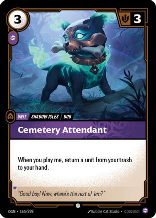 Cemetery Attendant (165/298) - Origins