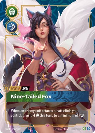 Ahri - Nine-Tailed Fox (255/298) - Origins Foil