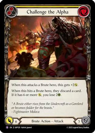 Challenge the Alpha (SUP129) - Super Slam Rainbow Foil