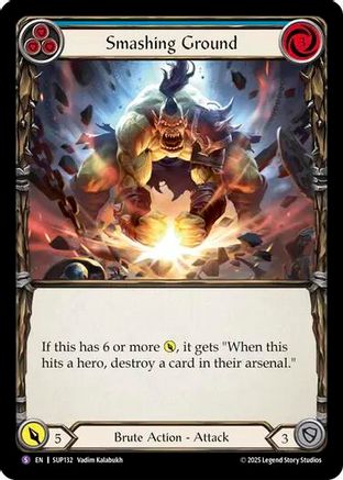 Smashing Ground (SUP132) - Super Slam Rainbow Foil