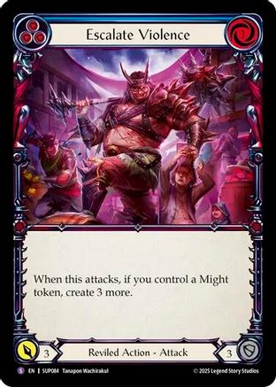 Escalate Violence (SUP084) - Super Slam Rainbow Foil