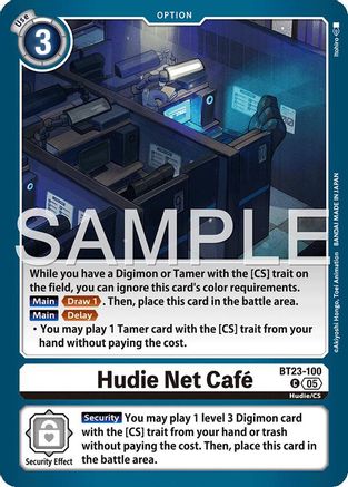 Hudie Net Cafe (BT23-100) - Hackers' Slumber