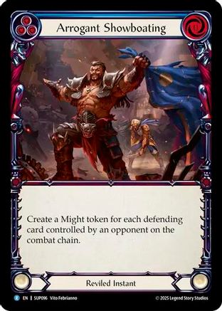 Arrogant Showboating (SUP096) - Super Slam Rainbow Foil