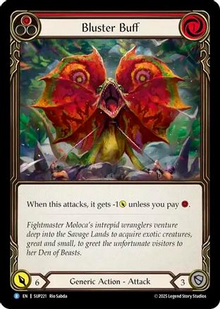 Bluster Buff (SUP221) - Super Slam Rainbow Foil