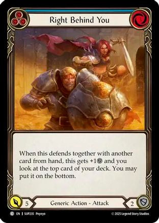 Right Behind You (Blue) (SUP235) - Super Slam Rainbow Foil