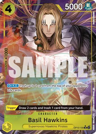 Basil Hawkins (Alternate Art) (OP10-109) - Premium Booster -The Best- Vol. 2 Foil