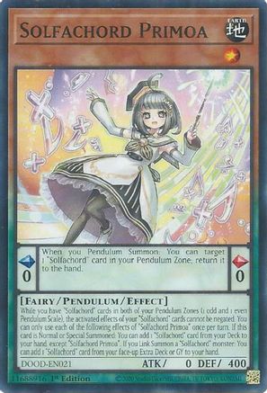 Solfachord Primoa (DOOD-EN021) - Doom of Dimensions 1st Edition