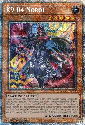 K9-04 Noroi (Starlight Rare) (DOOD-EN025) - Doom of Dimensions 1st Edition