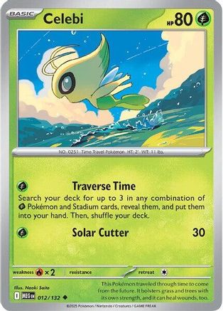 Celebi 012 ME01 Mega Evolution - Uncommon
