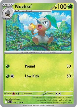 Nuzleaf 014 ME01 Mega Evolution - Common