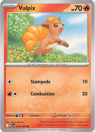 Vulpix 019/132 ME01 Mega Evolution - Common