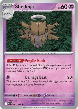 Shedinja 061/132 ME01 Mega Evolution - Uncommon