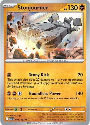 Stonjourner 081 ME01 Mega Evolution - Uncommon