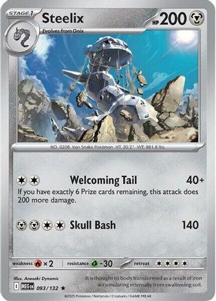 Steelix 093/132 - Holofoil ME01 Mega Evolution - Rare