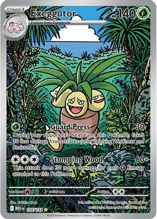 exeggutor 135/132 - Holofoil ME01 Mega Evolution - Shiny Rare