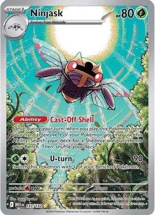 Ninjask 137/132 - Holofoil ME01 Mega Evolution - Shiny Rare