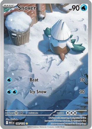 Snover 140/132 - Holofoil ME01 Mega Evolution - Shiny Rare