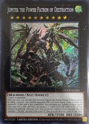 Jupiter the Power Patron of Destruction (SR) (DOOD-ENSP1) (DOOD-ENSP1) - Doom of Dimensions Limited